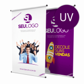 Banner 1,0 x 1,80 - Lona 440gm - Digital acabamento em madeira ou Ilhos